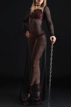 Maison Catanzaro - Enza Mesh Robe - Black -Exquisites Dessous-Geschäft PATRICE CATANZARO ENZA ROBE BLACK 4 1280x1280