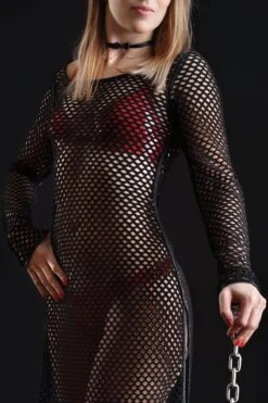 Maison Catanzaro - Enza Mesh Robe - Black -Exquisites Dessous-Geschäft PATRICE CATANZARO ENZA ROBE BLACK 5 1280x1280