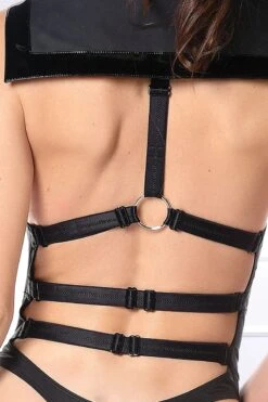 Maison Catanzaro - Ondine Leatherette Body - Black -Exquisites Dessous-Geschäft PATRICE CATANZARO ONDINE BODY SCHWARZ 7 1280x1280