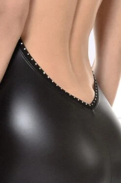 Maison Catanzaro - Poussycat Wetlook Dress - Black -Exquisites Dessous-Geschäft PATRICE CATANZARO POUSSY CAT ROBE LAQUE SCHWARZ 9 1280x1280