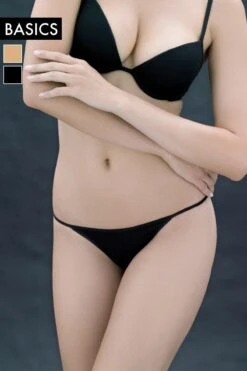 Ritratti Basics - Thong - Nude -Exquisites Dessous-Geschäft RITRATTI MILANO BASICS THONG SCHWARZ 2 1280x1280