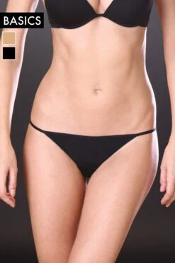 Ritratti Basics - Thong - Nude -Exquisites Dessous-Geschäft RITRATTI MILANO BASICS THONG SCHWARZ 5 1280x1280