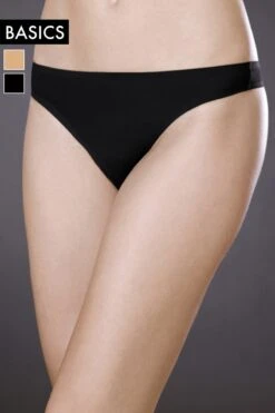 Ritratti Basics - Laser Cut Thong - Nude -Exquisites Dessous-Geschäft RITRATTI MILANO BASICS THONG SKIN CUT SCHWARZ 3 1280x1280