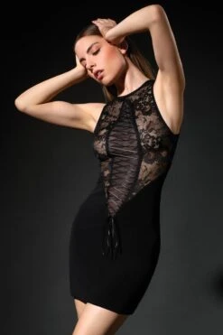 Patrice Catanzaro - Saori Lycra Robe - Black