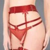 Bordelle Lingerie - Adjustable Strap Suspender - Red -Exquisites Dessous-Geschäft bordelle 5 3570 1280x1280