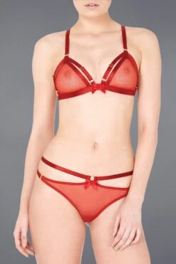 Bordelle Lingerie - Harness Thong G-String - Red -Exquisites Dessous-Geschäft bordelle 7 3575 1280x1280