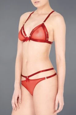 Bordelle Lingerie - Harness Thong G-String - Red -Exquisites Dessous-Geschäft bordelle 9 3575 1280x1280