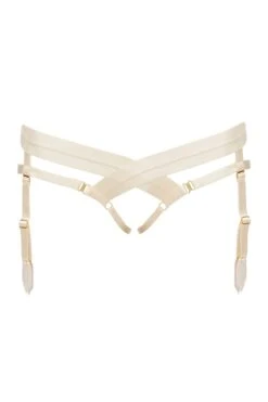 Bordelle Lingerie - Bondage Harness Brief Crotchless - Cream -Exquisites Dessous-Geschäft bordelle bondage harness brief sigh02cr 3 3549 1280x1280