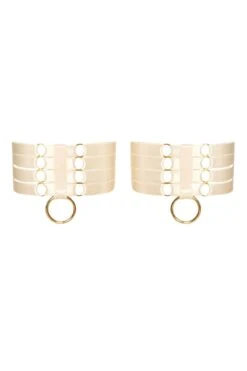 Bordelle Lingerie - Webbed Garters Set - Cream