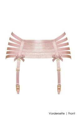 Bordelle Lingerie - Webbed Suspender Garter Belt - Rose -Exquisites Dessous-Geschäft bordelle lingerie webbed suspender pink 6 6431 1280x1280