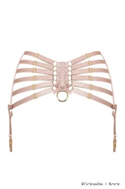 Bordelle Lingerie - Webbed Suspender Garter Belt - Rose -Exquisites Dessous-Geschäft bordelle lingerie webbed suspender pink 7 6431 1280x1280