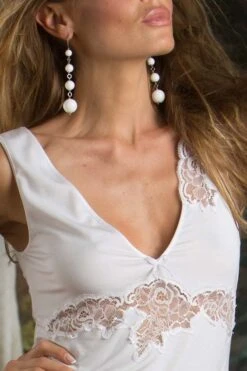 Cotton Club - Pajama Top - Noce -Exquisites Dessous-Geschäft cotton club symphony noce pyjama top weiss 3 1636 1280x1280