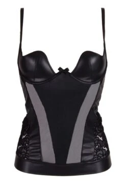 Ritratti Milano - Magenta Lingerie Top - Black