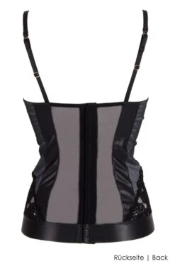 Ritratti Milano - Magenta Lingerie Top - Black -Exquisites Dessous-Geschäft magenta torselett 65688 schwarz 2 2590 1280x1280